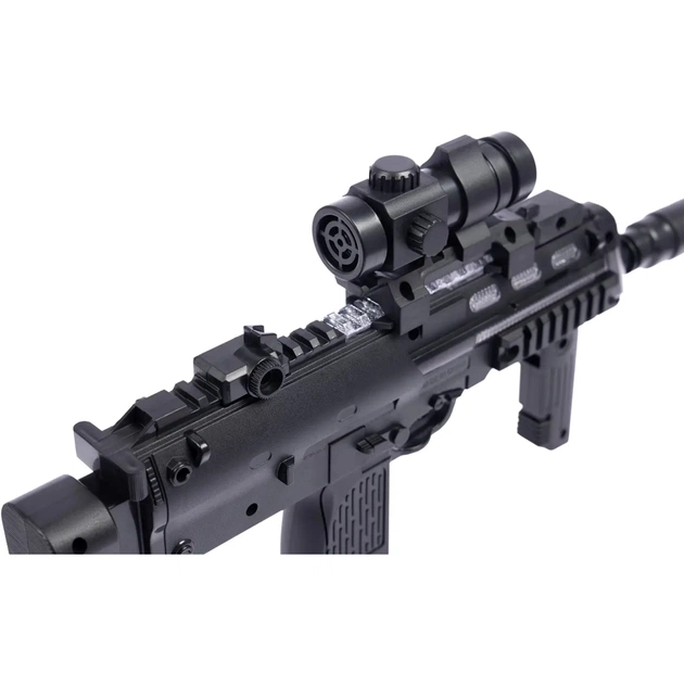 Іграшкова зброя ZIPP Toys Автомат світло-звуковий HK MP7 Чорний (810B) - зображення 4