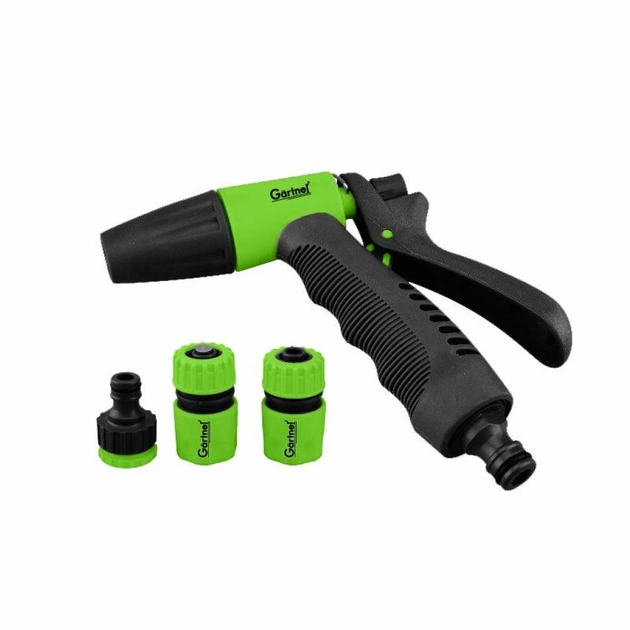Пістолет для поливу Gartner 3-позиційний + адаптер на 1/2 ", 3/4 " та 2 конектора для ш (80075080) - picture 1