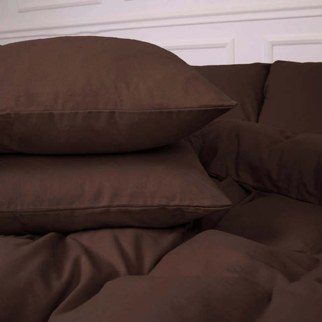 Постельное белье MirSon 003 Brown Фланель 200х220 Евро (2200009648748) - изображение 6