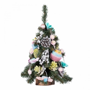 Штучна ялинка YES! Fun Маршмелоу з прикрасами 0,45 м (904443) picture 1