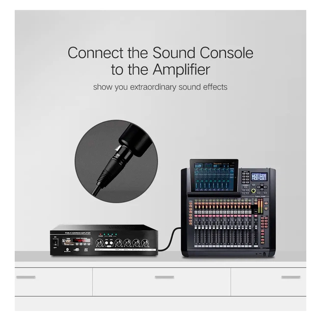 Кабель мультимедійний XLR M to XLR F 5.0m AV130 black Ugreen (20712) - picture 7