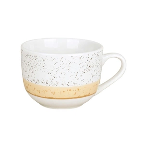 Чашка Ardesto Siena, 500мл, порцеляна, біло-жовта (AR2950SBG) зображення 1