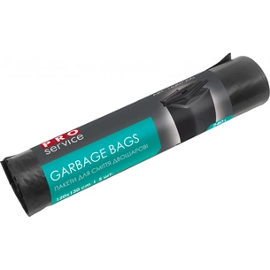 Пакети для сміття PRO service Professional LD двошарові Чорні 240 л 5 шт. (4823071621822) зображення 1