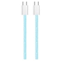 Дата кабель USB-C to USB-C 1.0m 60W 3.0А blue ColorWay (CW-CBPDCC061-BL) - уменьшенное изображение 5
