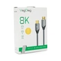 Кабель мультимедийный HDMI M to HDMI M 1.0m 8K silver VEGGIEG (YT-HDMI(M)/(M)V-H401/40356) - уменьшенное изображение 3