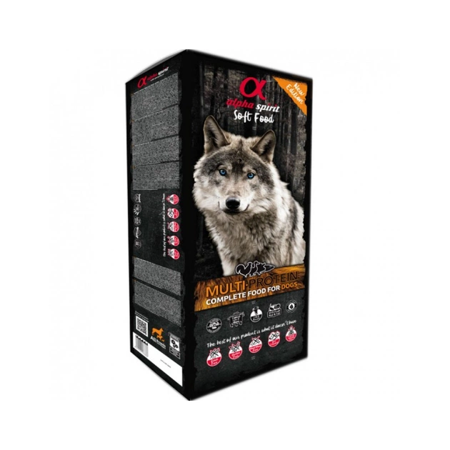 Напіввологий корм для собак Alpha Spirit Semi-moist MULTIPROTEIN BAG 1.5 кг (8436586310158) - изображение 1