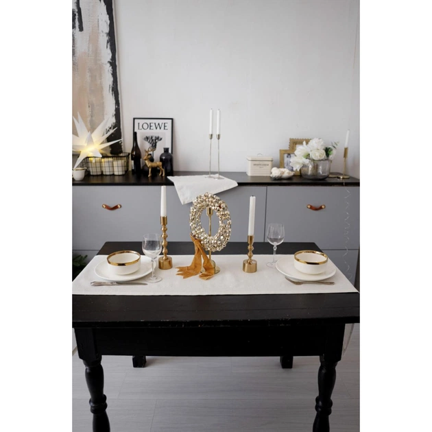 Доріжка на стіл Прованс Перлина White 40х140 см (037577) - picture 6