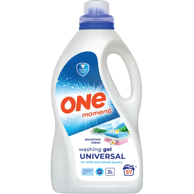 Гель для прання One Moment Universal Mountain Fresh 2 л (4820096036853) - зображення 1