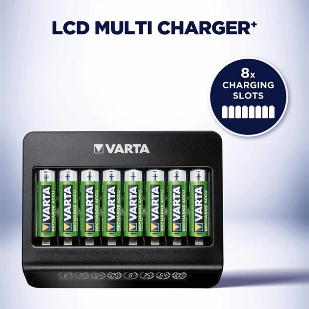 Зарядний пристрій для акумуляторів Varta LCD MULTI CHARGER PLUS (57681101401) - зображення 7