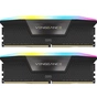 Модуль пам'яті для комп'ютера DDR5 48GB (2x24GB) 5200 MHz Vengeance RGB Black Corsair (CMH48GX5M2B5200C38) - зменшене зображення 1