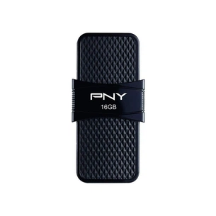 USB флеш накопичувач PNY flash 16GB Duo Link Micro Black OTG USB 3.0 (P-FD16GOTGSLMB-GE) зображення 1