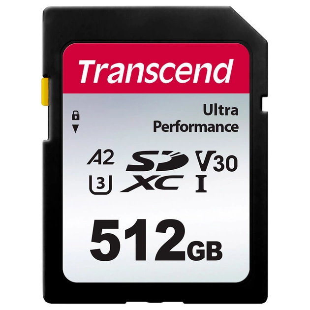 Карта памяти Transcend 512GB SD class 10 UHS-I U3 4K (TS512GSDC340S) - изображение 1