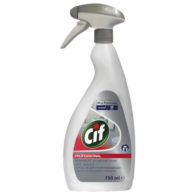 Спрей для чищення ванн Cif Professional 2в1 750 мл (7615400116935) - зображення 1