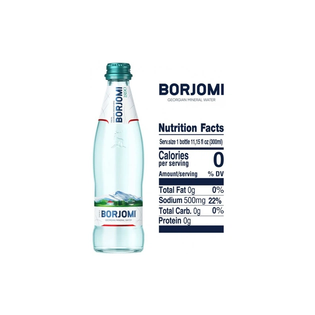 Мінеральна вода Borjomi 0.33 газ скл - изображение 5