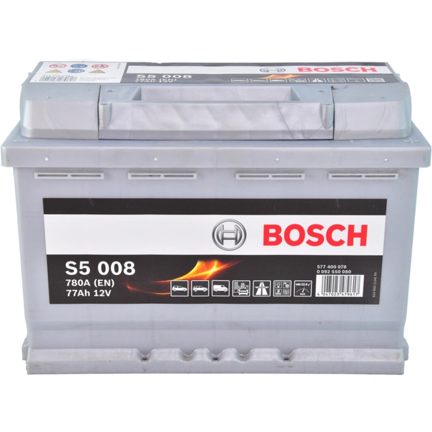 Аккумулятор автомобильный Bosch 77А (0 092 S50 080) - изображение 1