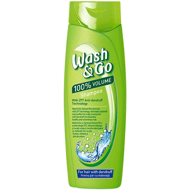 Шампунь Wash&Go проти лупи з технологією ZPT 400 мл (8008970042169) - изображение 1