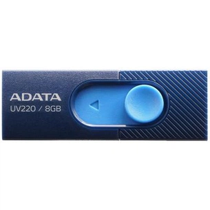 USB флеш накопичувач ADATA 8GB UV220 Blue/Navy USB 2.0 (AUV220-8G-RBLNV) зображення 1