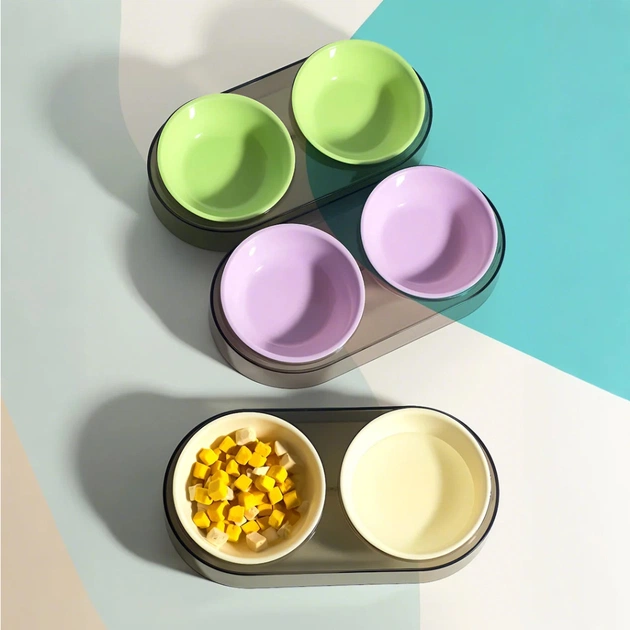 Посуд для котів Me&Pet Миска подвійна фіолетова (NMP28-3) - picture 10