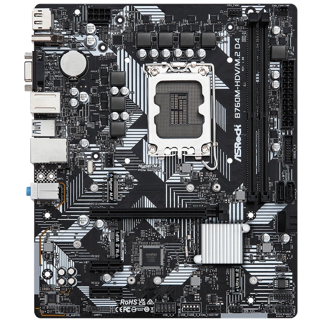 Материнська плата ASRock B760M-HDV/M.2 D4 - зображення 1