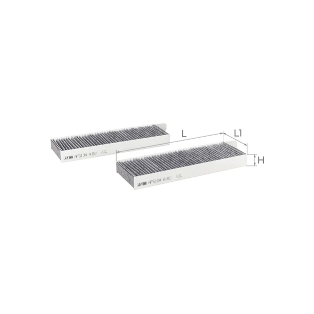 Фільтр салону ALPHA FILTER AF5104a-2 - зображення 1