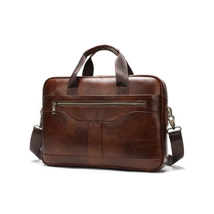 Сумка Vintage Чоловіча з зернистої шкіри Коричнева (14837) зображення 1