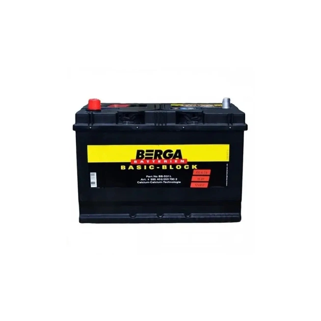 Аккумулятор автомобильный Berga Basicblock95AhASIA(+/-)(830EN) (595405083) - изображение 1