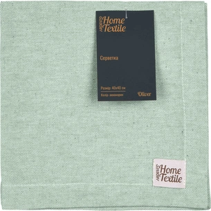 Серветка на стіл Ardesto Oliver, 40х40 см 100% бавовна, аквамарин (ART06OA) зображення 1