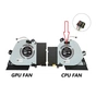 Вентилятор ноутбука ASUS ROG Zephyrus S GX502 (13NR01V0T13111) 12V,1A,4pin CPU (A48494) - зменшене зображення 2