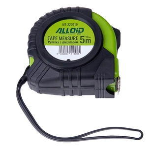 Рулетка Alloid Base, з фіксатором, 5м×19мм (MT-220519) зображення 1
