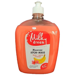 Рідке мило Milky Dream Банан і червона плюмерія пуш-пул 1000 мл (4820205301346) зображення 1