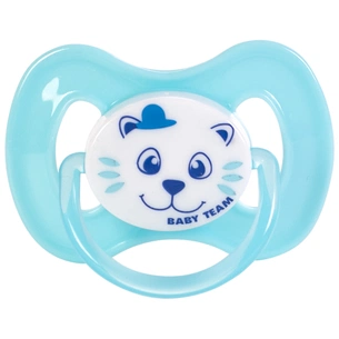 Пустушка Baby Team силіконова,класична, 0+ міс (3007_блакитний) зображення 1