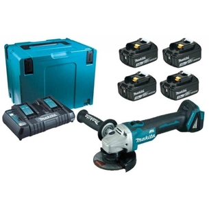 Шліфувальна машина Makita LXT (BL1830Bx4, DC18RD, Makpac4) + DGA504Z (198830-2) зображення 1