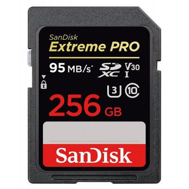 Карта пам'яті SanDisk 256GB SDXC UHS-I U3 4K Extreme Pro (SDSDXXG-256G-GN4IN) - изображение 1