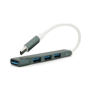 Концентратор Voltronic USB-C 4xUSB 3.0 0.1m black (YT-TC3H4-B) зображення 1