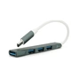 Концентратор Voltronic USB-C 4xUSB 3.0 0.1m black (YT-TC3H4-B) - уменьшенное изображение 1