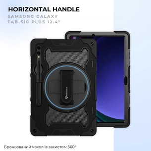 Чохол до планшета BeCover Horizontal handle Samsung Galaxy Tab S10 Plus (SM-X820/SM-X826) 12.4" Black (716002) зображення 1