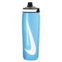 Пляшка для води Nike Refuel Bottle 24 OZ блакитний, чорний, білий 709 мл N.100.7666.422.24 (887791745286) - зменшене зображення 1