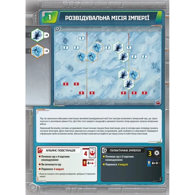 Настольная игра Geekach Games Звездные войны. Битва за Хот (Star Wars: Battle of Hoth) (укр.) (GKCH0269) - изображение 3