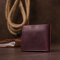 Портмоне Shvigel Шкіряне Бордове (16436) - зменшене зображення 11