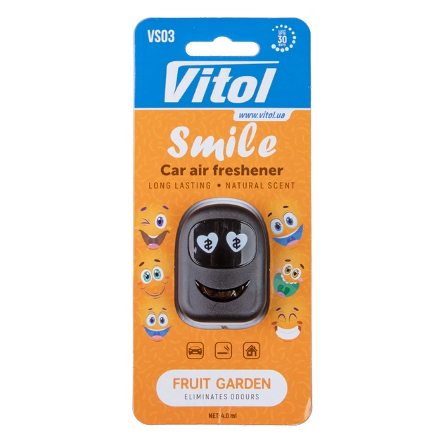 Ароматизатор для автомобіля Vitol Smile Fruit Garden 4мл (VS03) - зображення 1