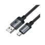 Дата кабель USB 2.0 AM to USB-C 1.2m 3.0A 18W aluminum alloy Black Acefast (6974316283782) - зменшене зображення 3