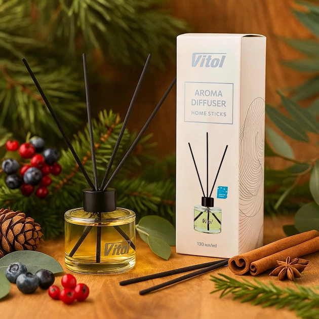 Ароматизатор для автомобіля VITOL Home Sticks Merry Kidsman 130 мл (VHS04) - picture 6