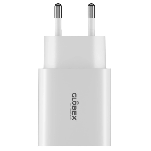 Зарядное устройство Globex 2xUSB 12W FastPower white (12WAC) - изображение 1