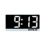Настільний годинник Kite електронний цифровий, білий (K24-488-2) - зменшене зображення 1