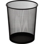 Кошик для паперів Buromax Wire mesh, black 15 л (BM.6270-01) - зменшене зображення 1