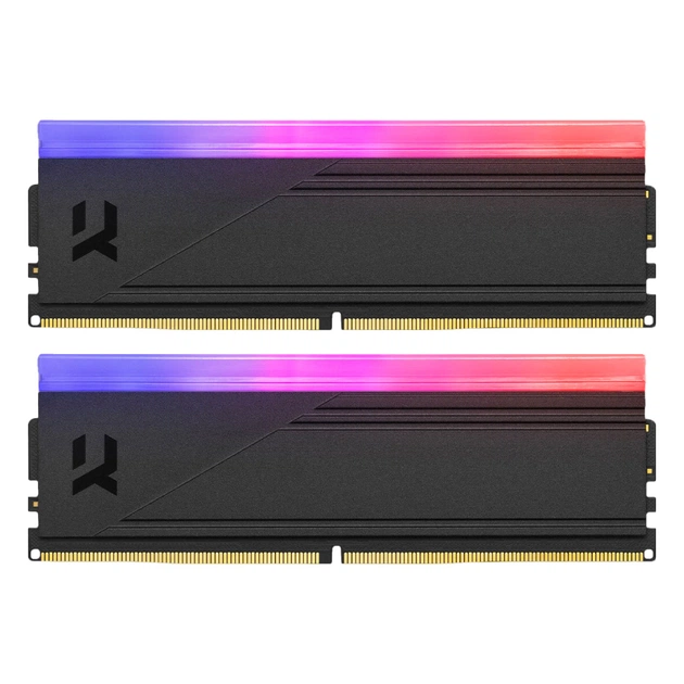 Модуль пам'яті для комп'ютера DDR5 64GB (2x32GB) 6000 MHz IRDM RGB Black Goodram (IRG-60D5L30/64GDC) - изображение 1