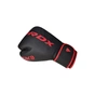 Боксерские перчатки RDX Bokserski rukavytsi RDX F6 Kara Matte Red 8 untsiy (BGR-F6MR-8OZ) - уменьшенное изображение 5