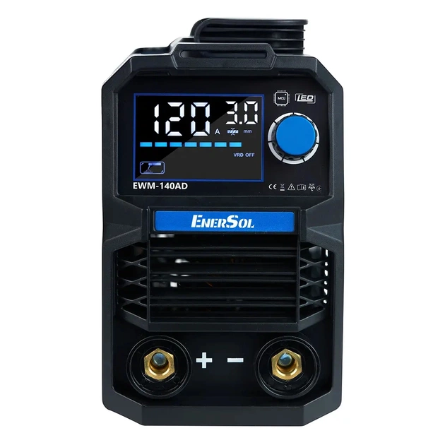 Зварювальний апарат Enersol інверторний, 20-140 A, 6.1 кВт, 2.9 кг (EWM-140AD) - picture 3