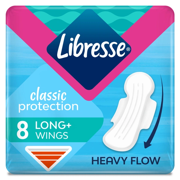 Гигиенические прокладки Libresse Classic Protection Long 8 шт. (7322541233512) - изображение 1