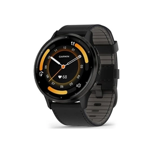 Смарт-годинник Garmin Venu 3, Black + Slate, Leather, GPS (010-02784-52) зображення 1